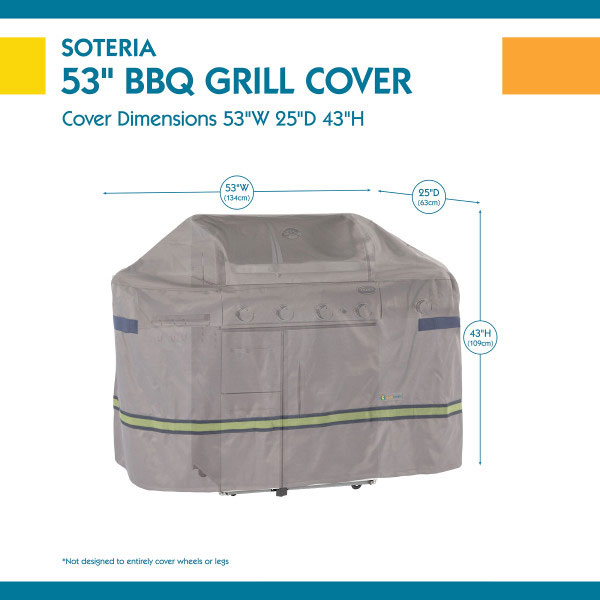 53" Duck Covers Soteria RainProof Grill Cover - Image 3